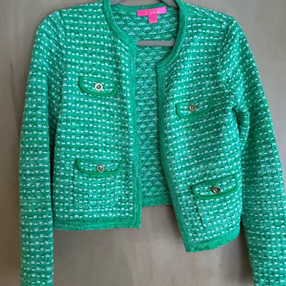 Lilly Pulitzer Green Cardigan/Jacket